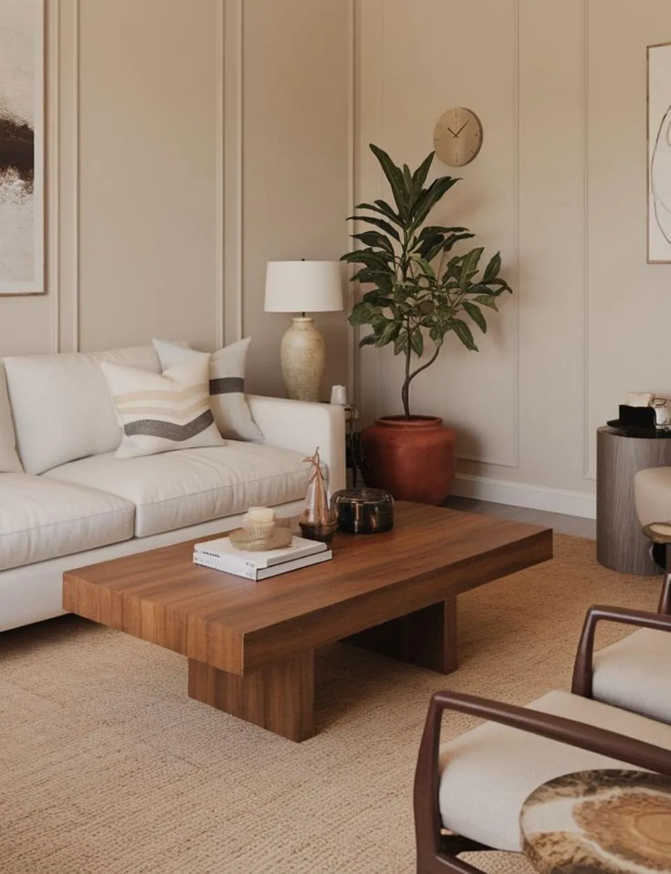 Walnut Block Coffee Table