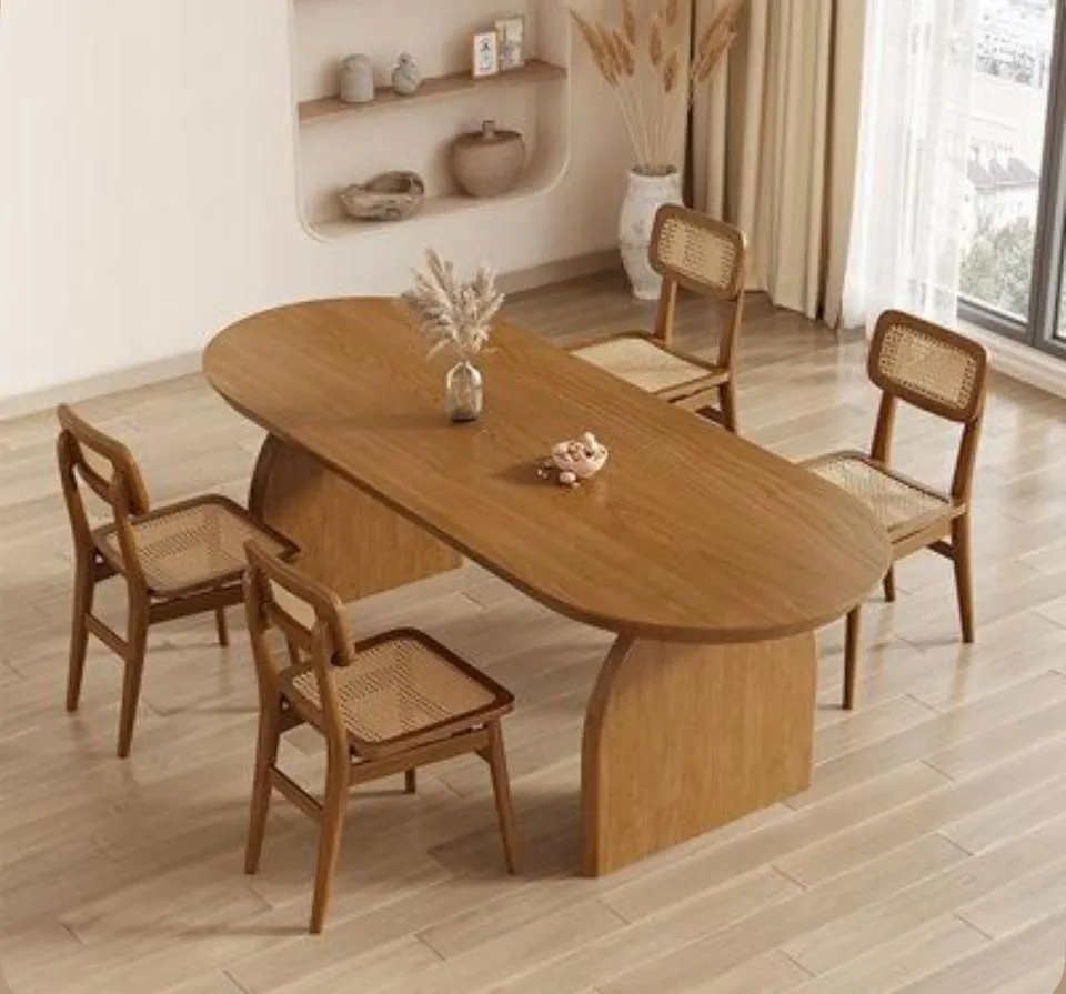 Oak Table with Bentwood Chairs