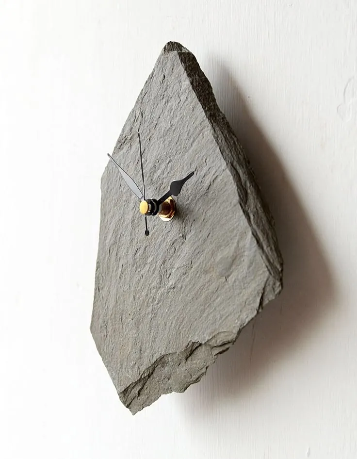 Natural Slate Wall Clock