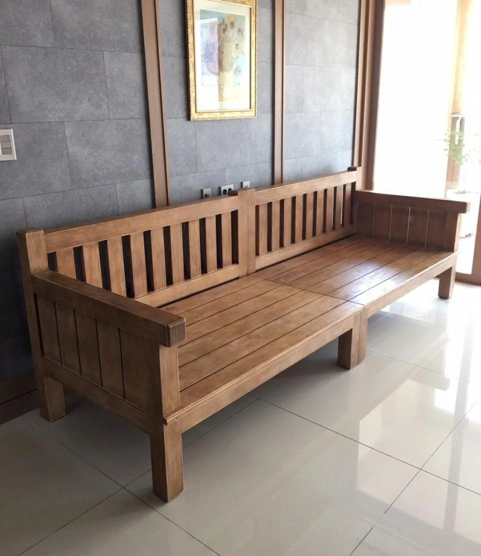 Long Dual-Panel Sitout Bench