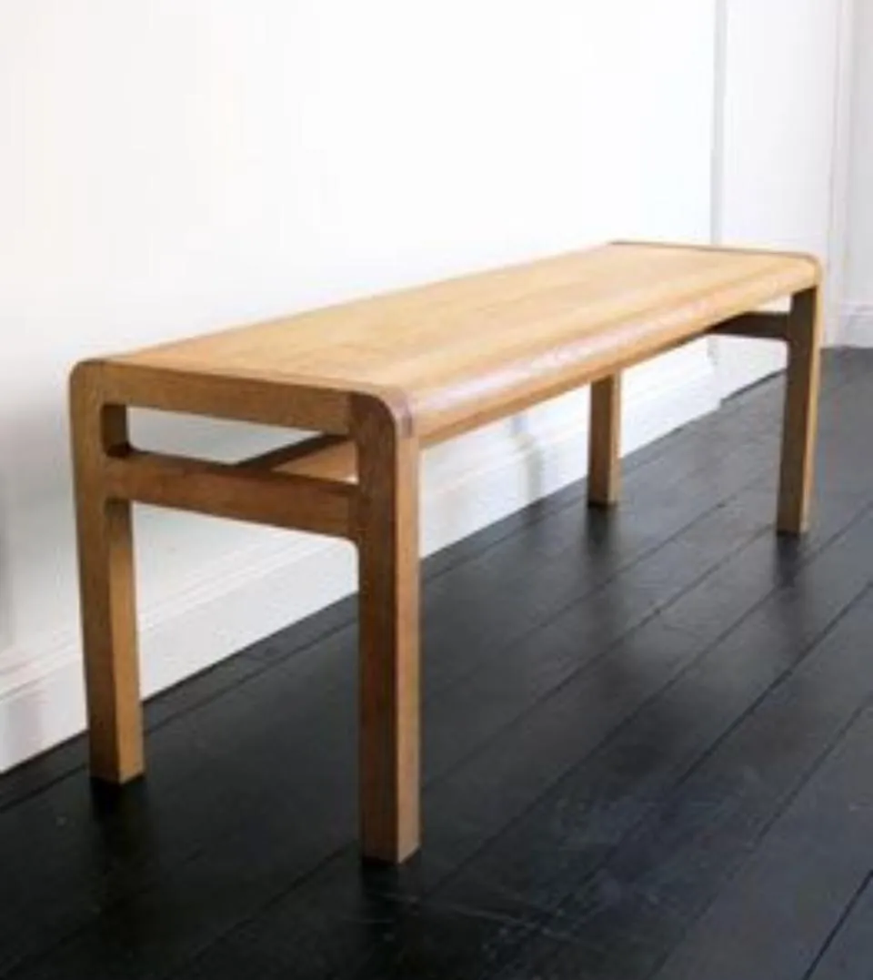 Minimalist Oak Bench