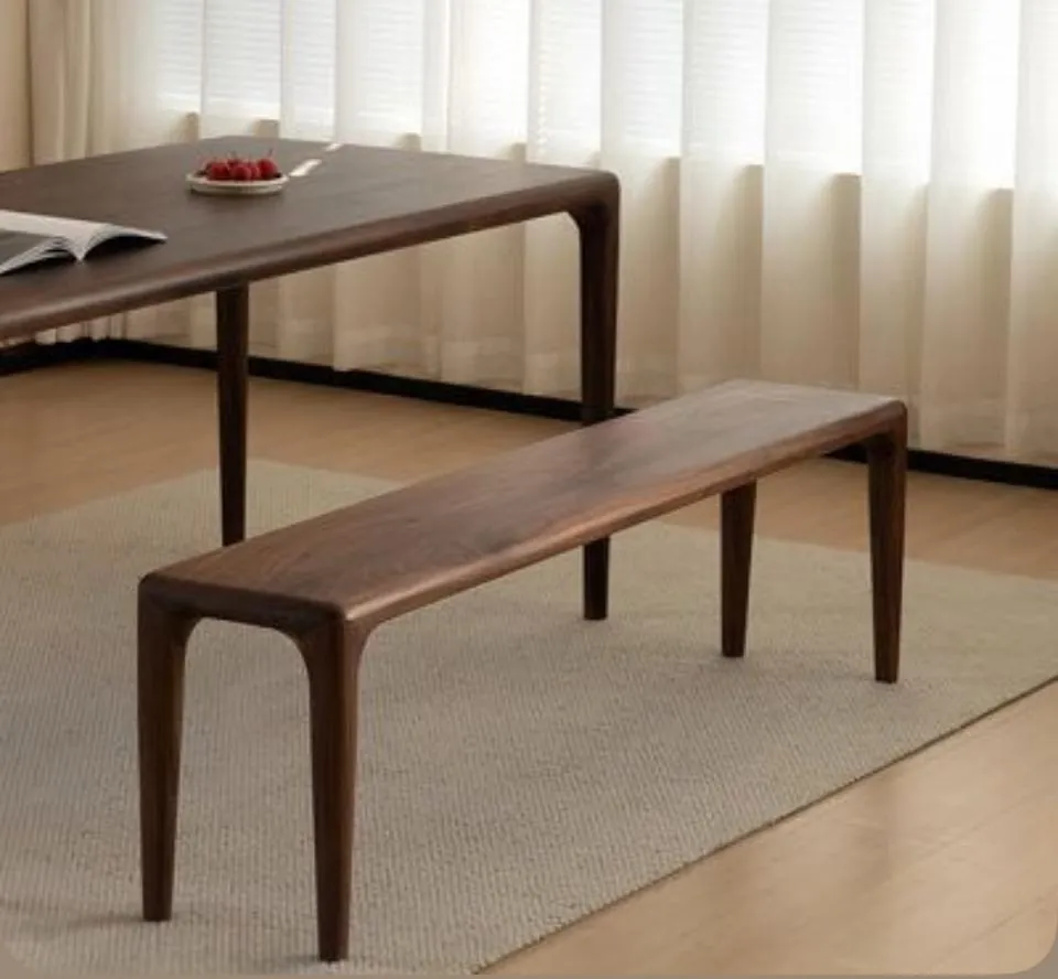 Tapered-Leg Dining Bench