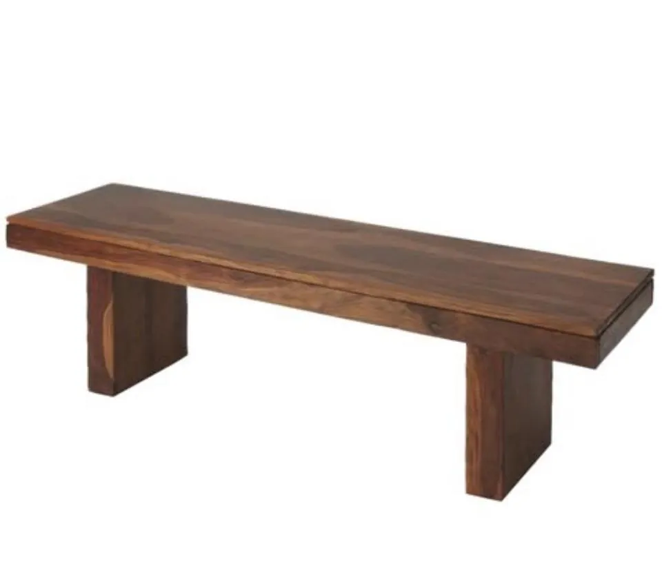 Chunky Block-Leg Bench