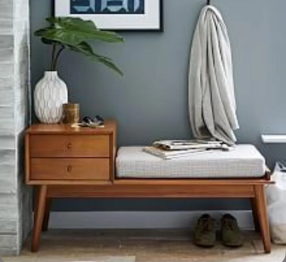 Drawer-Console Entryway Bench